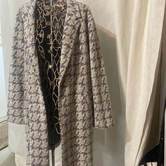 Ladies 3 season - Melloday notch lapel long knit jacket - Picture 1 of 5